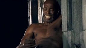 Young African Black Muscle Stud Strokes His BBC Solo and Shoots a Massive Load