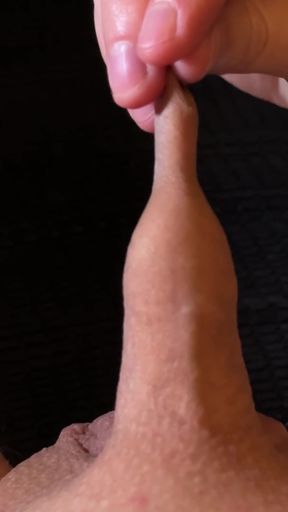 Foreskin play with a friend   Clip 2