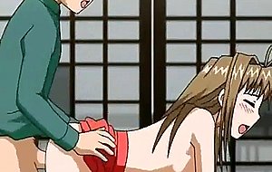 Shy boy seduced by breasty girl