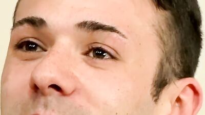 Solo dick stroking with an alluring tattooed stud