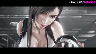 animated workout gets dripping wet