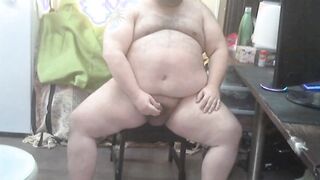 round italian wolf spunking in a public rest room at work