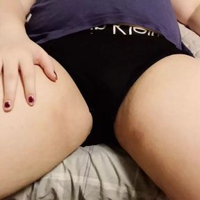 Chubby femboy in panties