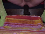 BBC stretching out my tight white ass and making me cum