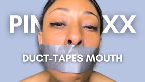Pink Foxx Duct Tapes Mouth