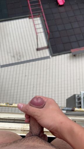 Cum Outside the Door and Window on a Rainy Day