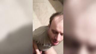 Fellating Daddy’s Xxl Fuck-Stick (with Jizz Flow)