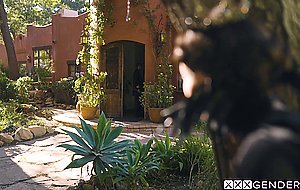 Amazing big ass Latina teen Emily Willis cant choose between two cocks