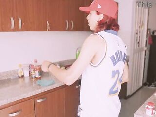 I get banged at my 1st day at work as maid