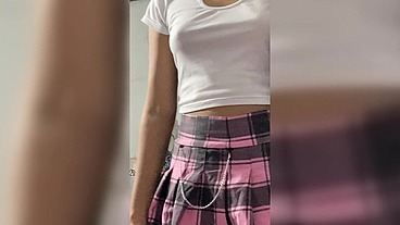 18 year old stepsister with perfect tits, homemade video