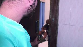 nurse catches well-endowed doctor masturbating in his office and helps him relieve himself (dr. bob willian s duty double feature ep2 & ep1 complete)