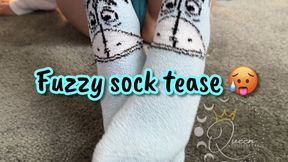 Cozy ASMR Feet Tease: Fuzzy Eeyore Socks & Sensual Solitude