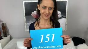Brunette gets fucked on casting
