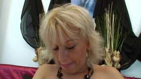 Big ass blonde loves to get pounded hard