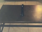 Ebony Onlyfans slut plays with new BIG black toy