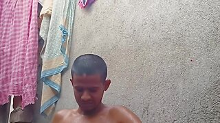 Indian man bathing nude in public bathroom - big cock, amateur bareback, amateur blowjobs, amateur crossdresser, amateur outdoors