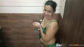 Amazing Indian Wife Masturbating While Taking Shower