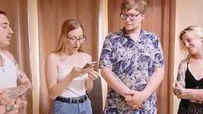 Musical Chairs Strip Style Together With Two Hot Women