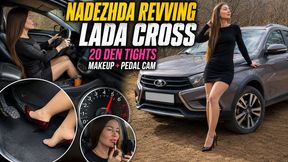 Nadya revving makeup tights 15 den long hair full video 27 min