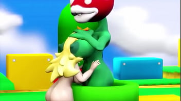 Princess Peach piranha plant vore futa on female