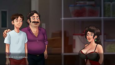 ELLA USABA A SU HIJASTRO COMO JUGUETE SEXUAL PARA DARSE PLACER A DIARIO - summertime saga