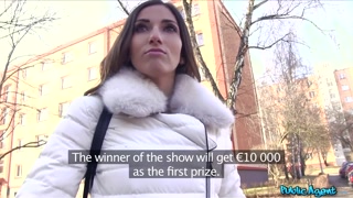 Public Agent Beautiful French Underwear Model Unexpected Fuck