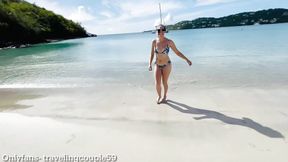 Cheating Wife Sucks Strangers Dick at the Beach, Slut Wife Blowjob to Strangers at the Beach