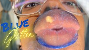 Blue Glitter Gloss Makeout Session