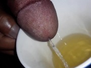 Drink the piss from my fat cock