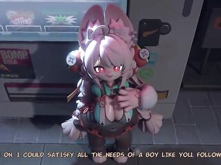 screwing a large-titted yiff bunny in CG manga porn