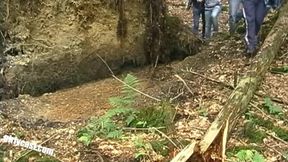 Funny foursome in the woods with Diana