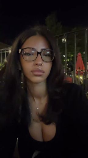 Curvy Indian woman shows off her glasses on TikTok