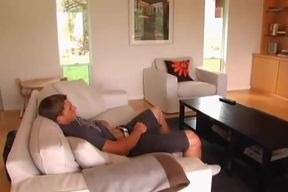 Next Door Masculine: Sneaky Solo on the Bed