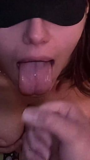 Homemade Amateur Blowjob - Waiting for Cumshot and Swallow