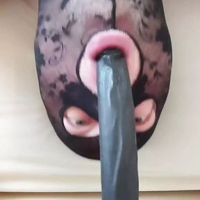 Oral Fun with the Long Dildo