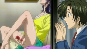 Caught Step-Aunt Masturbating – MILF Blowjob & Uncensored Anime Facial