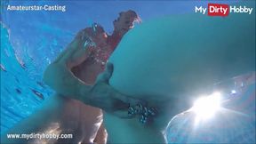 Hottie takes on multiple old guys in a steamy poolside gangbang