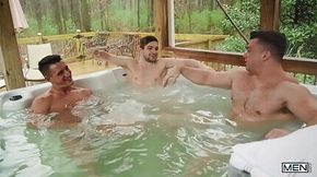 Sexy Cock loving trio fuck in the jacuzzi