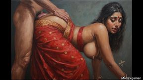Desi Stepdad Teaches His Stepdaughter How to Take Dicks Like Her Stepmom