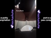 port-a-potty pee compilation