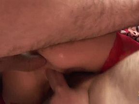 Gorgeous hottie knows what makes these two guys cum