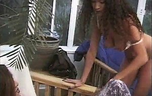 Girl plays with a shemales dick