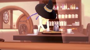 roxy rubbing on the corner of the table - mushoku tensei