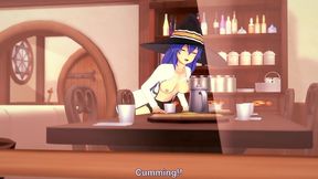 roxy rubbing on the corner of the table - mushoku tensei