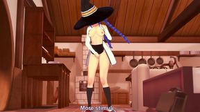roxy rubbing on the corner of the table - mushoku tensei
