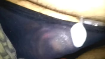 cumshot trapped in panties