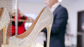 ”VIXEN Naughty salesgirl Eliza models lingerie for customer”