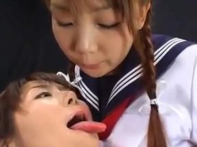 Japanese girl cum play and swap