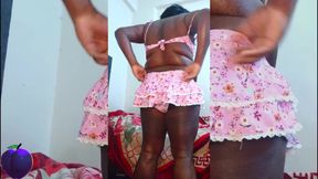 Fat Sissy Wearing a Bikini