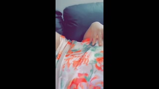 Girl Next Door Lifts Nightie Showing Off Pretty Pussy &amp; Twists Pierced Nipple